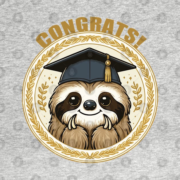 Congrats Graduate Sloth by Heartsake